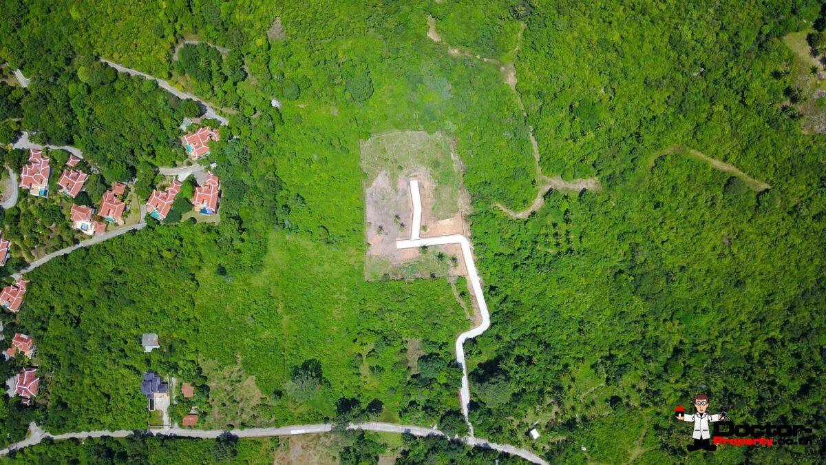 Serviced Sea View Plots, 670m² to 1,100m² – Angthong, Koh Samui – For Sale